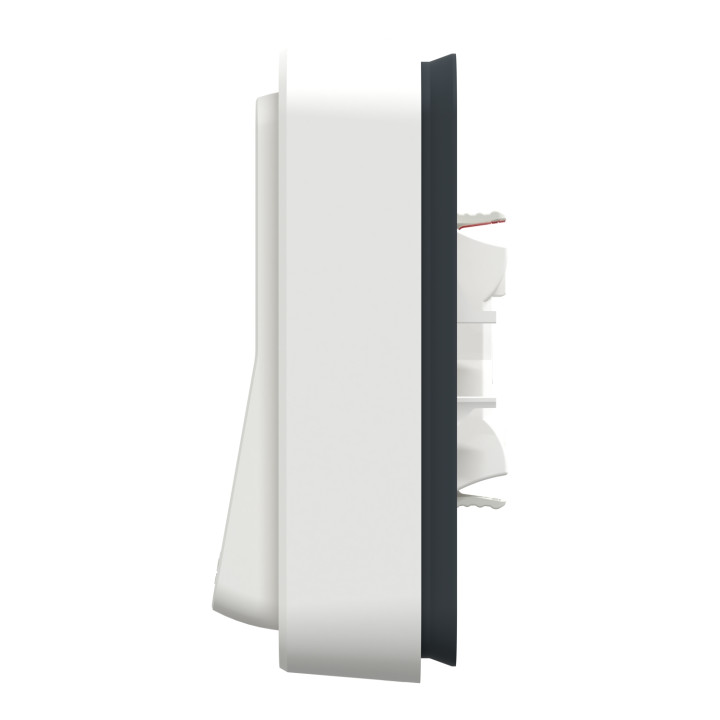 Schneider - Mureva Styl - Bouton poussoir - encastré - IP55 - IK08 - bornes auto - blanc - Réf : LOT3329