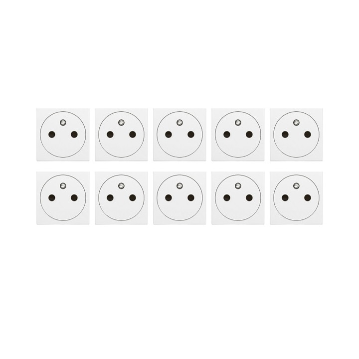 Legrand Mosaic - LOT - Prise de courant 2P+T 16A - Surface EU - 230V - 278111Lx10