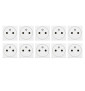 Legrand Mosaic - LOT - Prise de courant 2P+T 16A - Surface EU - 230V - 278111Lx10