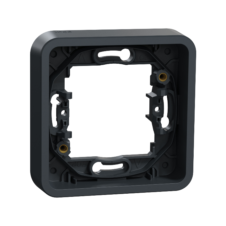 Schneider - Mureva Styl - poussoirs porte étiquette - encastré  - IP55 - IK08 - con. auto - gris - LOT3330