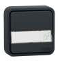 Schneider - Mureva Styl - poussoirs porte étiquette - encastré  - IP55 - IK08 - con. auto - gris - LOT3330