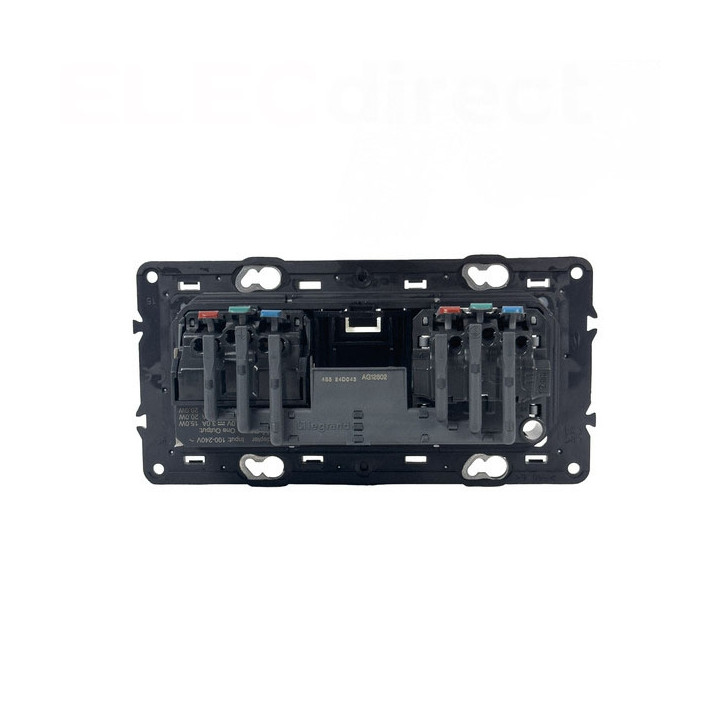 Legrand - Céliane 2024 - Prise double 2P+T / 2 USB Type-C - 20W -Réf : CM0145