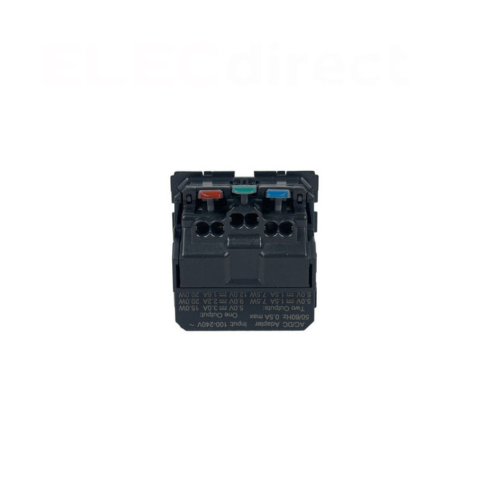 Legrand - Céliane 2024 - Double prise chargeur USB - Type C - Noir - SANS PLAQUE - 1 poste - Réf : 080251 + CM0154 + CN0154
