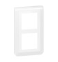 Legrand Mosaic - Plaque 2 x 2 modules - 2 postes (4M) - pour rénovation - en. 57mm - vertical - Réf : 078854L