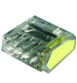 Capri - Bornes automatique 4 entrées pour fil rigide 0,5 à 2.5mm² (boite de 100 connecteurs) - Réf : 309286