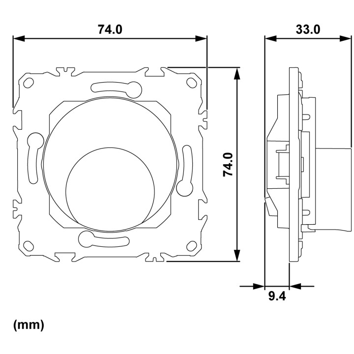 Schneider - Odace 2025 - sortie de câble - serre câble 6 à 12 mm² - blanc craie - Réf : S920662