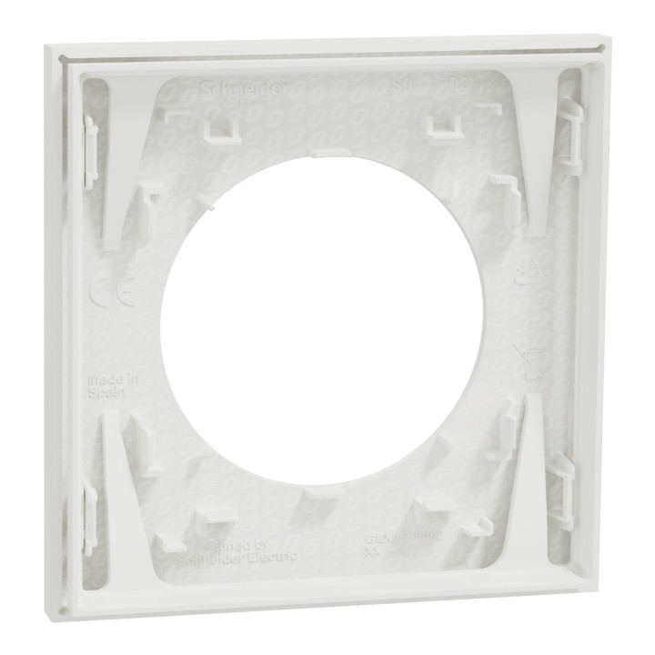 Schneider - Odace 2025 - plaque de finition 1 poste - couleur Blanc craie - Réf : S920702