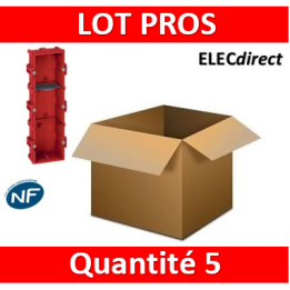 Legrand Batibox - Boîte à sceller 3 postes Hor/vert - 080143x5
