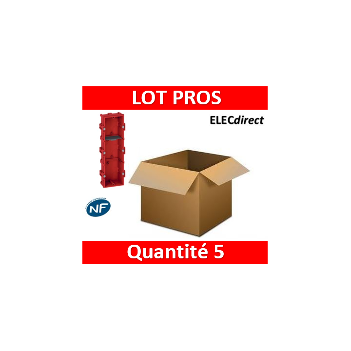 Legrand Batibox - Boîte à sceller 3 postes Hor/vert - 080143x5