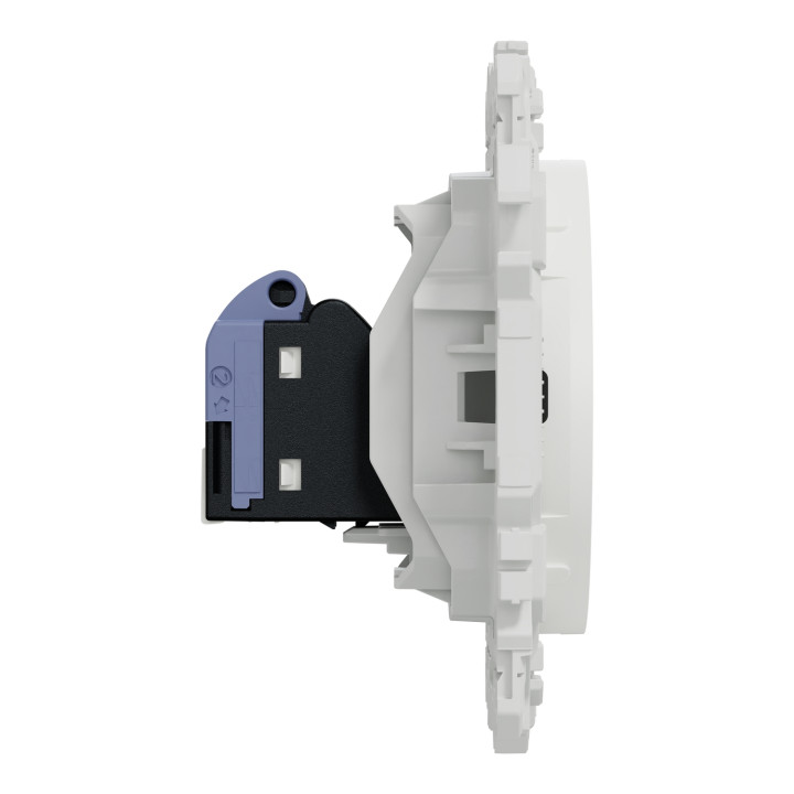 Schneider - Odace 2025 - prise RJ45 - Cat6 UTP grade 1 à 2 - blanc craie - Réf : S920475