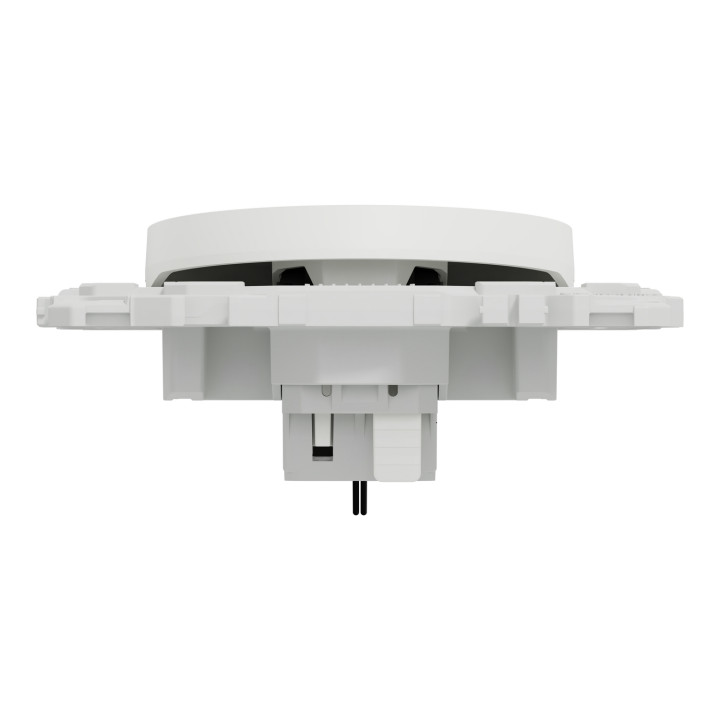 Schneider - Odace 2025 - va-et-vient ou poussoir lumineux/témoin LED verte 0,15mA - 10AX - blanc craie - Réf : S920263