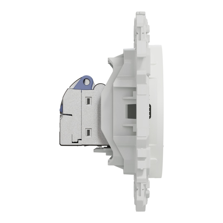 Schneider - Odace 2025 - prise RJ45 - Cat6 STP grade 2TV min à grade 3TV - blanc craie - Réf : S920476