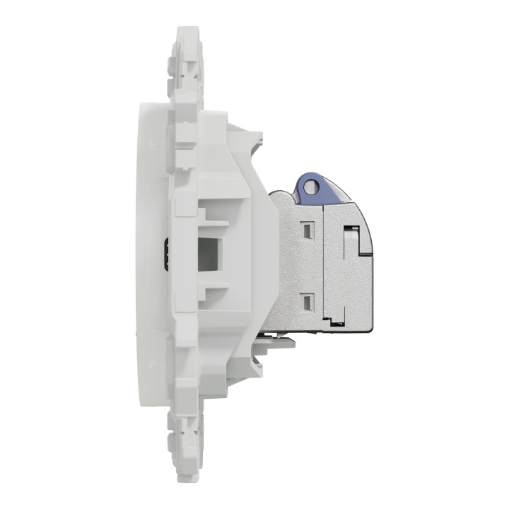 Schneider - Odace 2025 - prise RJ45 - Cat6 STP grade 2TV min à grade 3TV - blanc craie - Réf : S920476