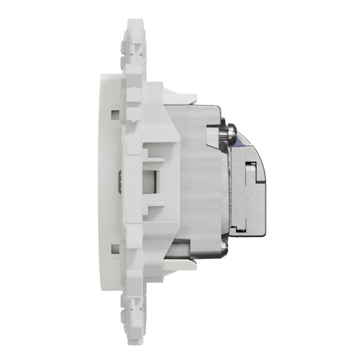 Schneider - Odace 2025 - prise mixte RJ45 Cat.6 STP + TV - blanc craie - Réf : S920141