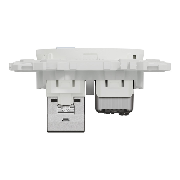 Schneider - Odace 2025 - prise mixte RJ45 Cat.6 STP + TV - blanc craie - Réf : S920141