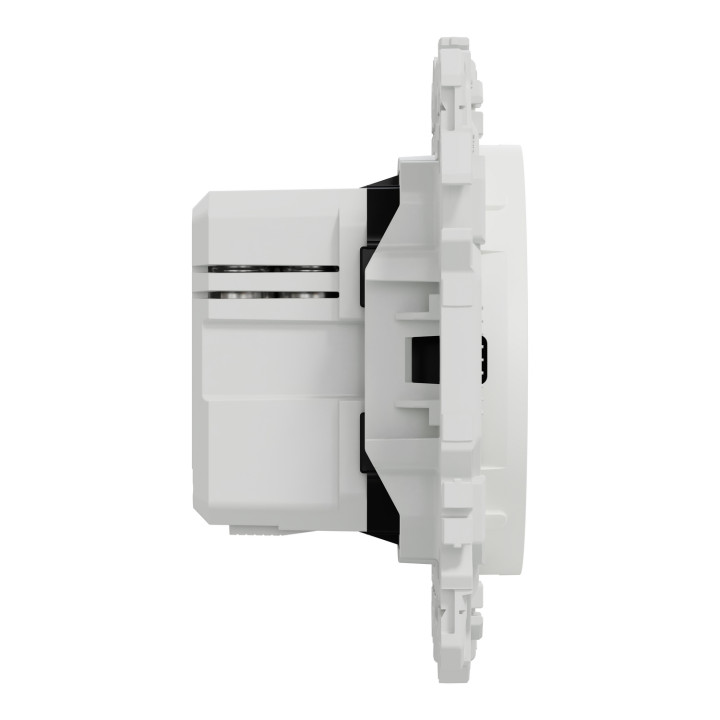 Schneider - Odace 2025 - chargeur double USB type C+C - 21W Power Delivery - blanc craie - Réf : S920401