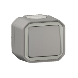 Legrand - Interrupteur / Va-et-vient étanche Plexo Saillie - 10AX - 250V - IP55 - IK08 - Gris - Réf : 069711L