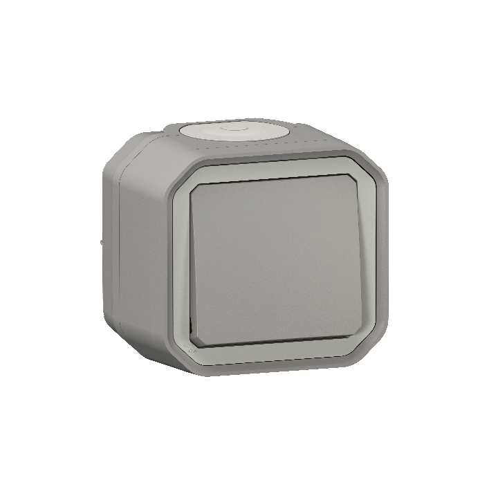 Legrand - Interrupteur / Va-et-vient étanche Plexo Saillie - 10AX - 250V - IP55 - IK08 - Gris - Réf : 069711L