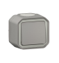 Legrand - Interrupteur / Va-et-vient étanche Plexo Saillie - 10AX - 250V - IP55 - IK08 - Gris - Réf : 069711L