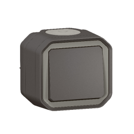 Legrand - Interrupteur  / va-et-vient étanche Plexo prêt à poser saillie 10AX - 250V - IP55 - IK08 - Anthracite - Réf : 069761L