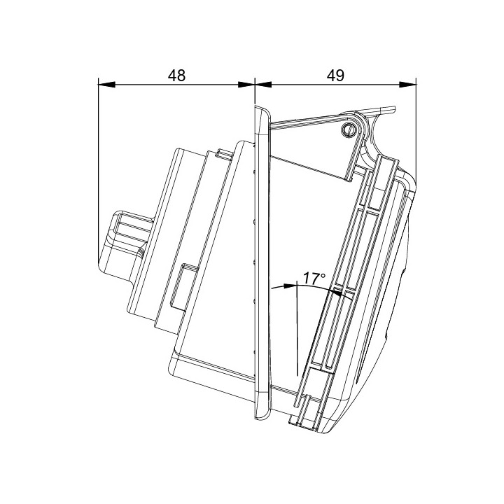 Digital - Prise de Courant Européenne 3P+T+N 32A - 380V - IP 44 - 51118 (03306)