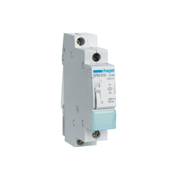 Hager - Télérupteur - Unipolaire 16A - 230V - Réf : EPN510
