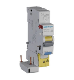 Hager - Bloc différentiel 1P+N 40A 30mA - Type F - Réf : BDF240F