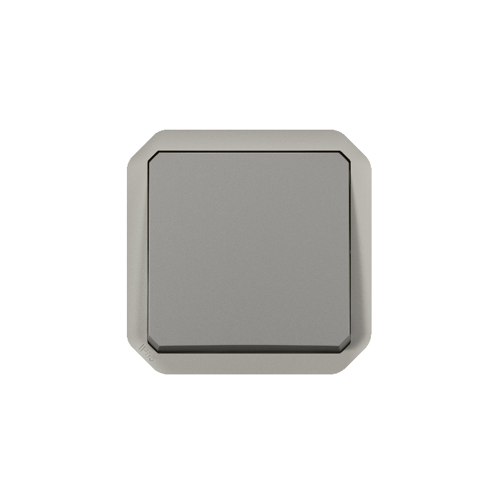 Legrand Plexo - Interrupteur ou Va-et-Vient - composable - gris - 10A - 250V - IP55/IK08 - Réf : 069511L