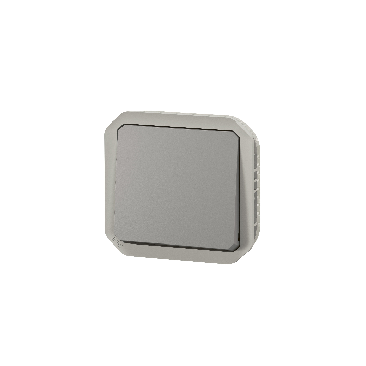 Legrand Plexo - Interrupteur ou Va-et-Vient - composable - gris - 10A - 250V - IP55/IK08 - Réf : 069511L