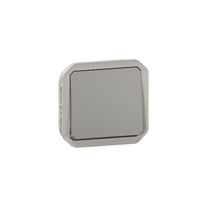 Legrand Plexo - Interrupteur ou Va-et-Vient - composable - gris - 10A - 250V - IP55/IK08 - Réf : 069511L