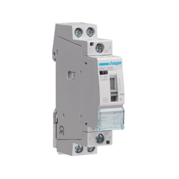 Hager - Contacteur 25A - 2F - 230V - Réf : ERC225
