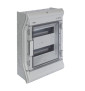 Hager - Tableau étanche IP65 - 24M - 2 rangées de 12M - Réf : VE212F