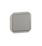 Legrand Plexo - Poussoir - 10A - 250V - composable - étanche - IP55/IK08 - Gris - Réf : 069540L