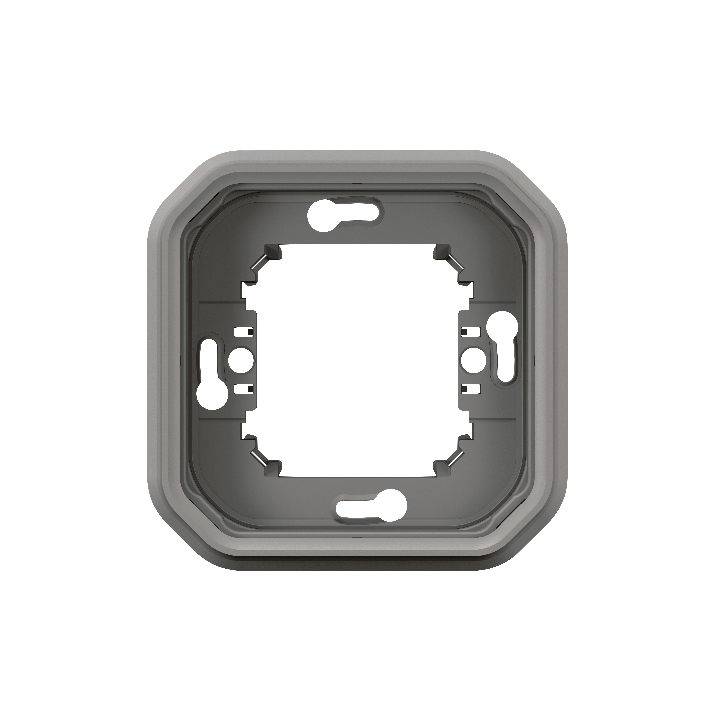 Legrand Plexo - Support plaque étanche - Encastré - 1 poste - Gris - Réf : 069681L