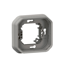 Legrand Plexo - Support plaque étanche - Encastré - 1 poste - Gris - Réf : 069681L