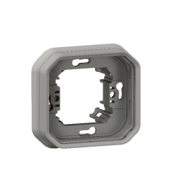 Legrand Plexo - Support plaque étanche - Encastré - 1 poste - Gris - Réf : 069681L