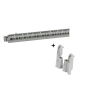 Legrand - Support de borniers - vide - 50 trous - pour coffrets Plexo³ 1 et 2 rangées - 18M - 404821+001972