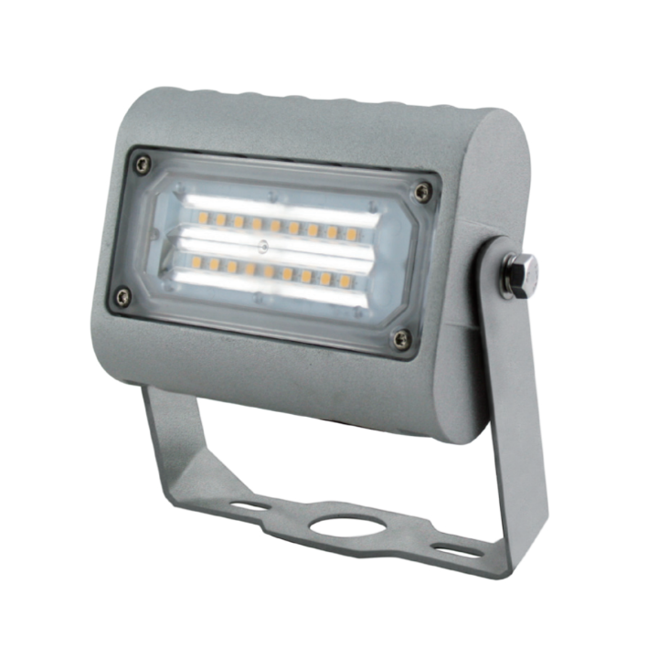 Kapsea - Projecteur LED étanche - Gris - 230V - 15W - 1500lm - 4000K -  IP66 - Réf : KAP-FLFPS-15