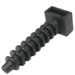 Ram - Embase pour collier d'installation nylon - noir - D. perçage 8mm - boîte de 100 - 59230
