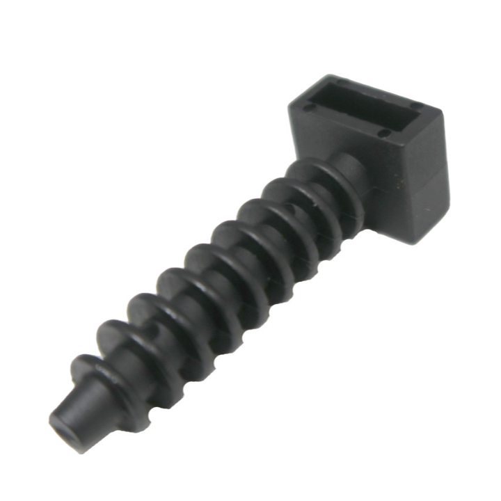 Ram - Embase pour collier d'installation nylon - noir - D. perçage 8mm - boîte de 100 - 59230