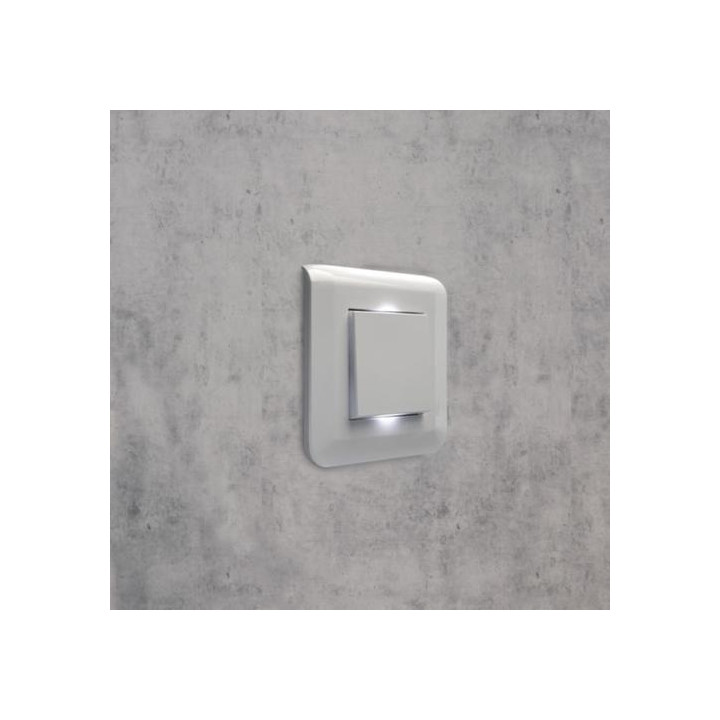 Legrand - Mosaic - Interrupteur Va et Vient Lumineux - Blanc - 10A - 2M - Réf : 278011L+067686L