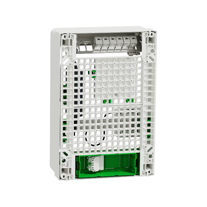 Schneider - Resi9 - Coffret VDI Box 13M2R  - Switch 5ports PoE - 2 prises - grade 3TV 6xRJ45 cat6a - Réf : R9H13402VDIXS