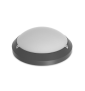 Miidex - Plafonnier LED Ø300 Gris - 15W - IP65 - Angle 120° - 3 CCT- Réf : 100640