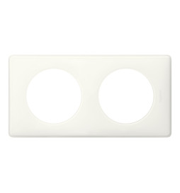 Legrand Céliane - Plaque double Yesterday - Blanc - Réf : 066632