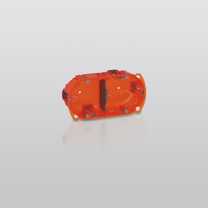 Legrand Batibox - Boîte multimat 2 postes - 4/5M - Hor/Ver - prof 40 mm  - 080102