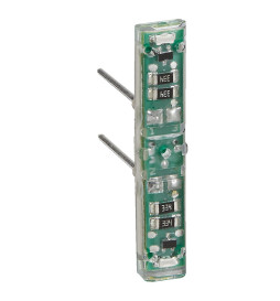 Legrand Voyant lumineux 230V Easy-Led brochable à LEDs blanches pour mécanismes Mosaic - socle gris - Réf : 067686L