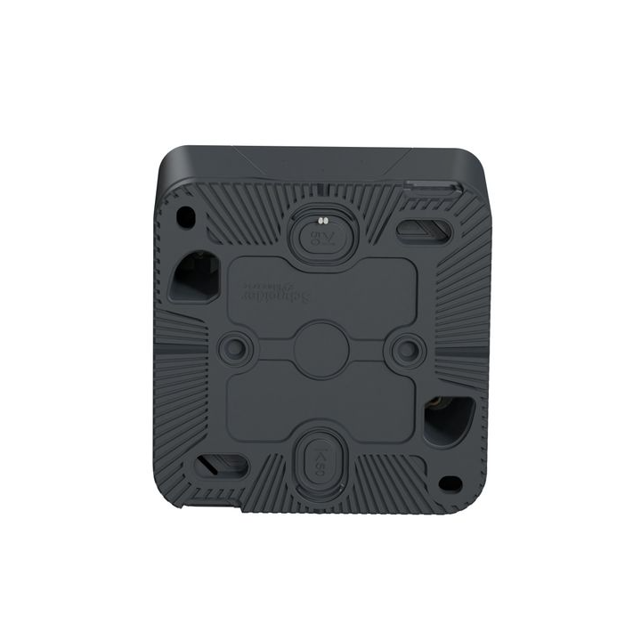 Schneider - Mureva Styl - Interrupteur temporise LED - saillie - IP55 - IK08 - gris - Réf : MUR35067