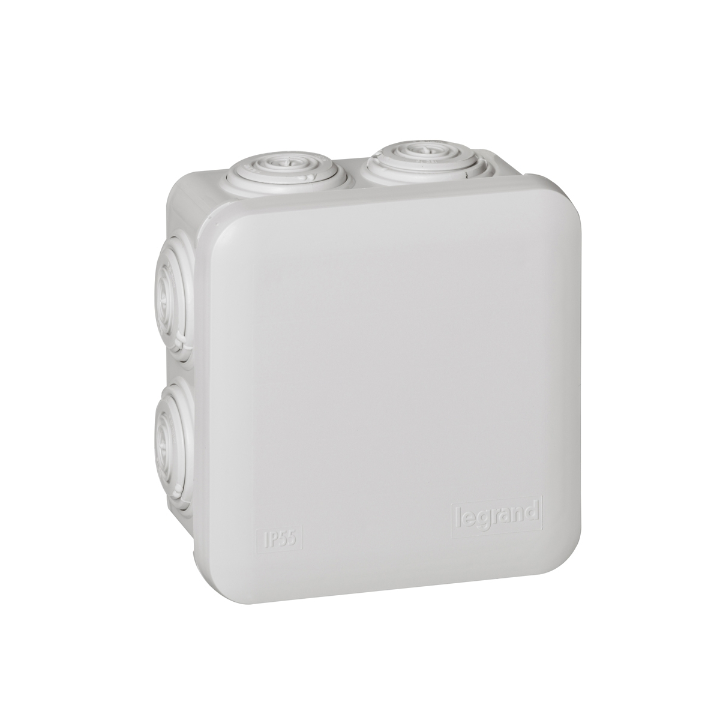Legrand - Boîte de dérivation étanche IP55 - 80x80x45 - Réf : 092012