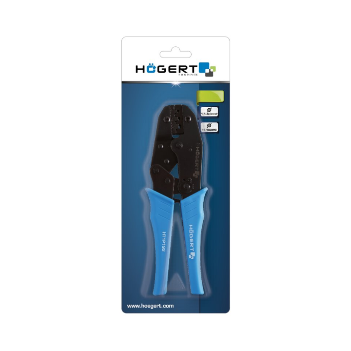 Hogert - Pince à sertir pour cosses non isolées faston - Réf : HT1P192