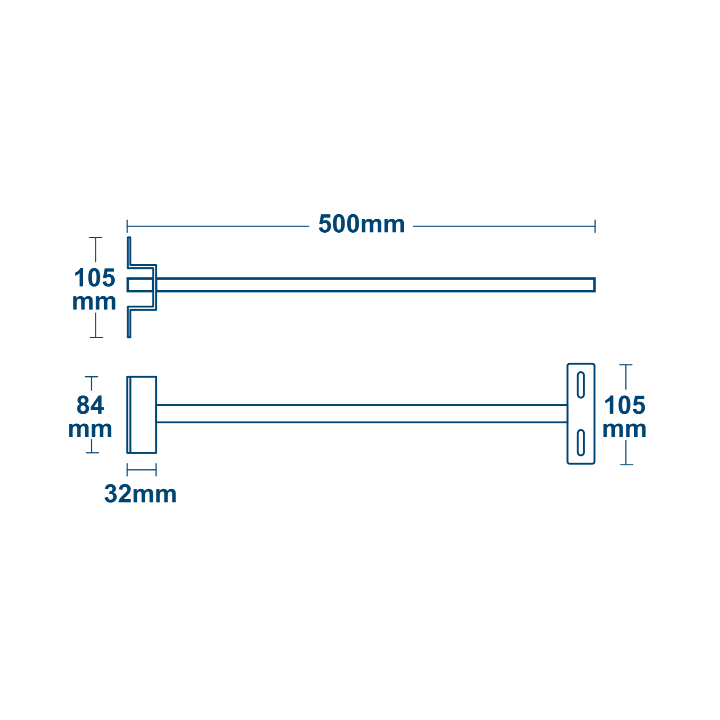 Kapsea - Support mural pour projecteur LED IZIG 15/30/50W - Acier - Réf : KAP-HS